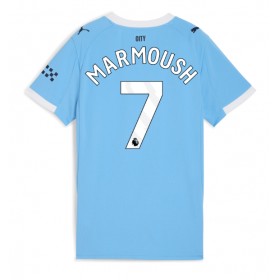 Dámské fotbalový oblečení Manchester City Omar Marmoush #7 Domácí košile 2025-26 Krátkým Rukávem